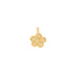 HAMMERED FLOWER STUD GOLD